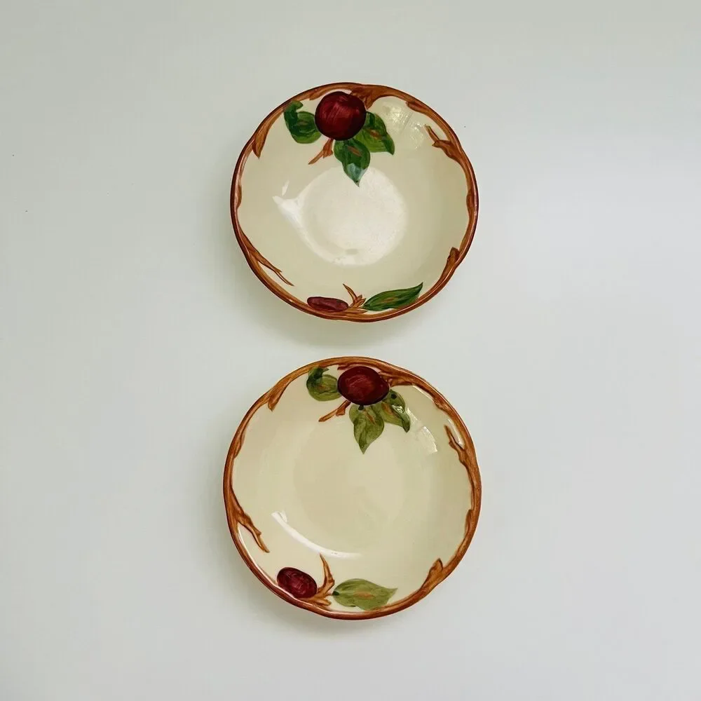 FRANCISCAN Apple Earthenware Berry Bowls, Set of 2